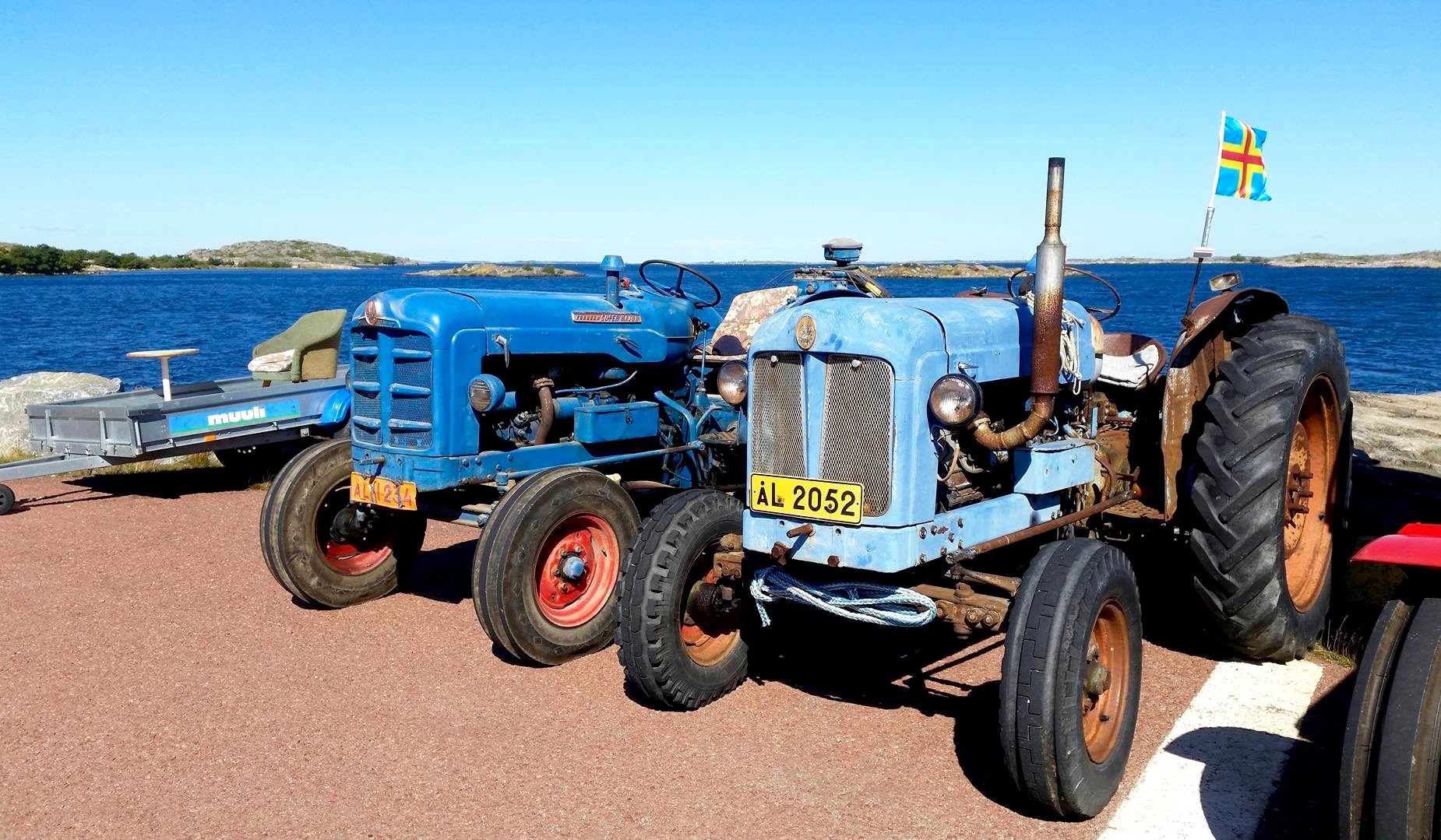 Traktorer som laddar för traktorcruising!